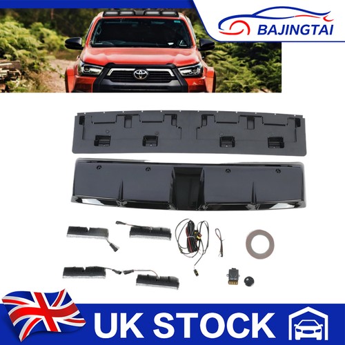 Gloss black quad led roof - black,