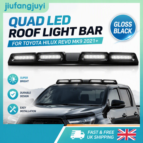 Gloss black quad led - black,