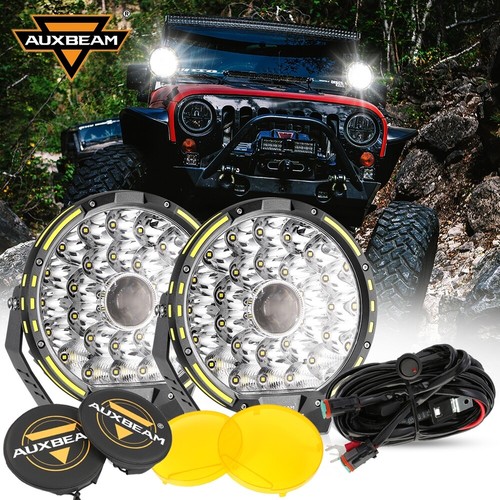 Auxbeam inch round - round, led