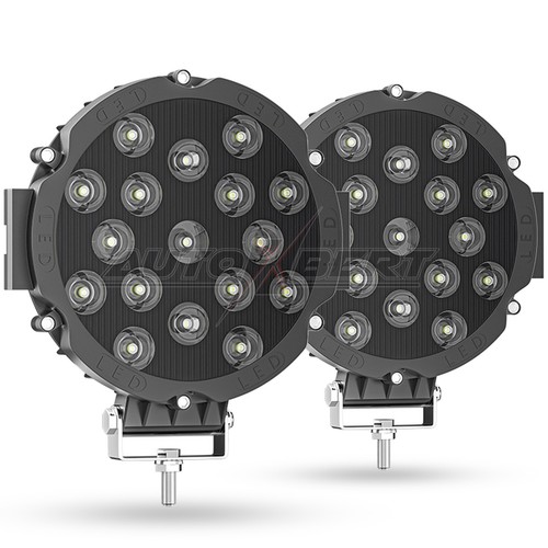 7inch round led light - round, work