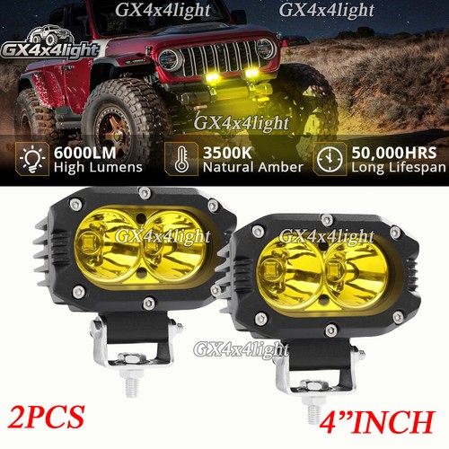 2pcs inch yellow led - led, bar